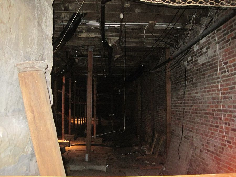 Brick passage in the Seattle Underground